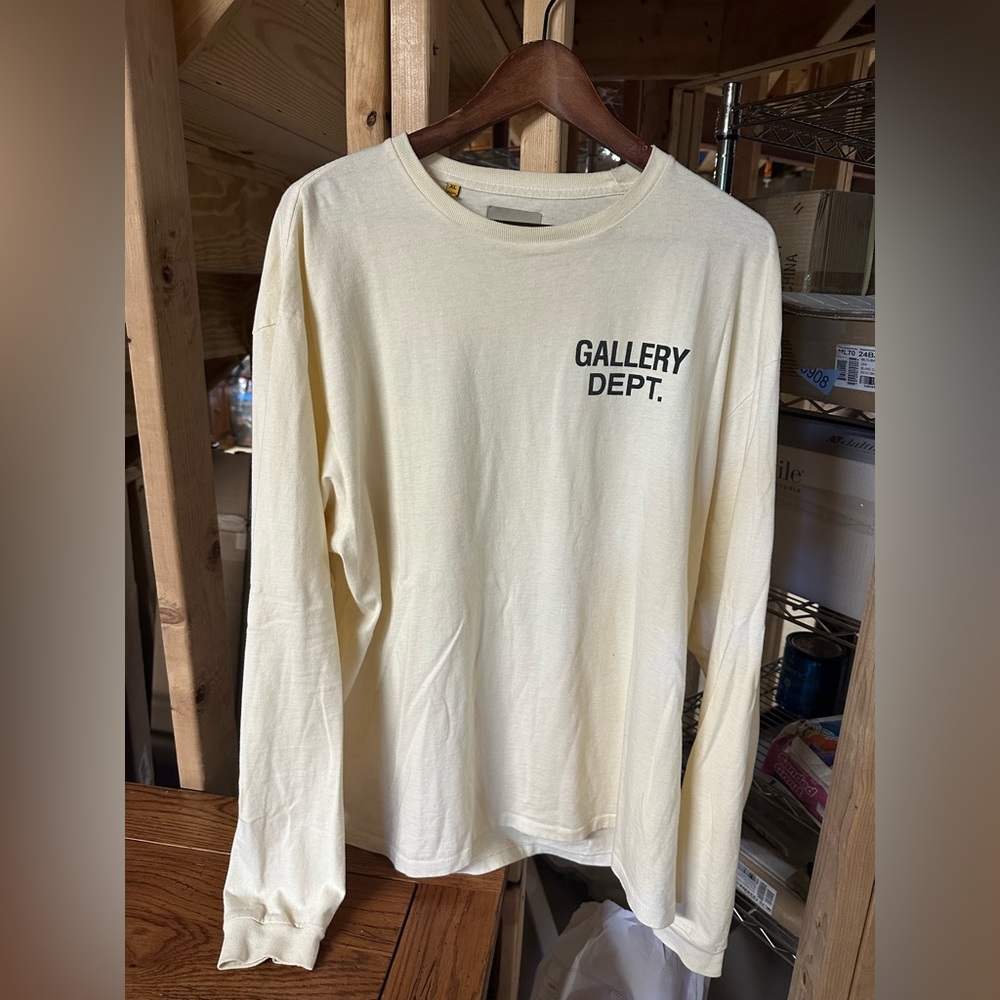 Gallery Dept Cream Long Sleeve T shirt